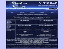 Tablet Screenshot of microactiv.co.uk